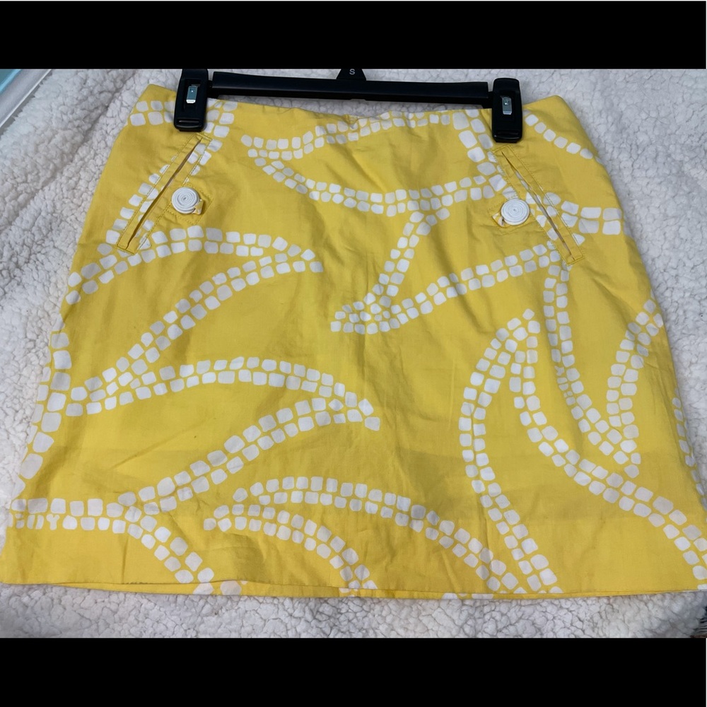 LILLY PULITZER yellow skirt
